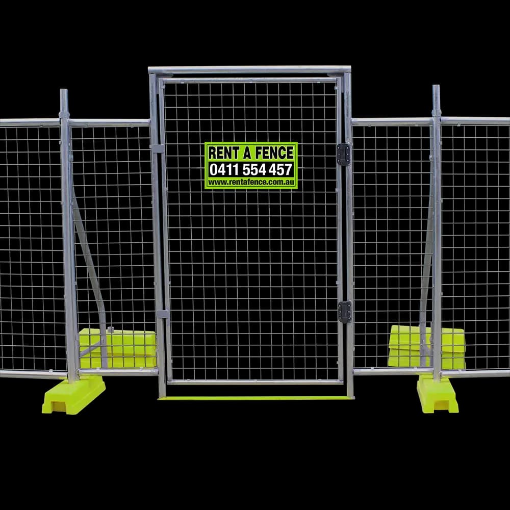Temporary Personnel Gate - Self Closing Mesh