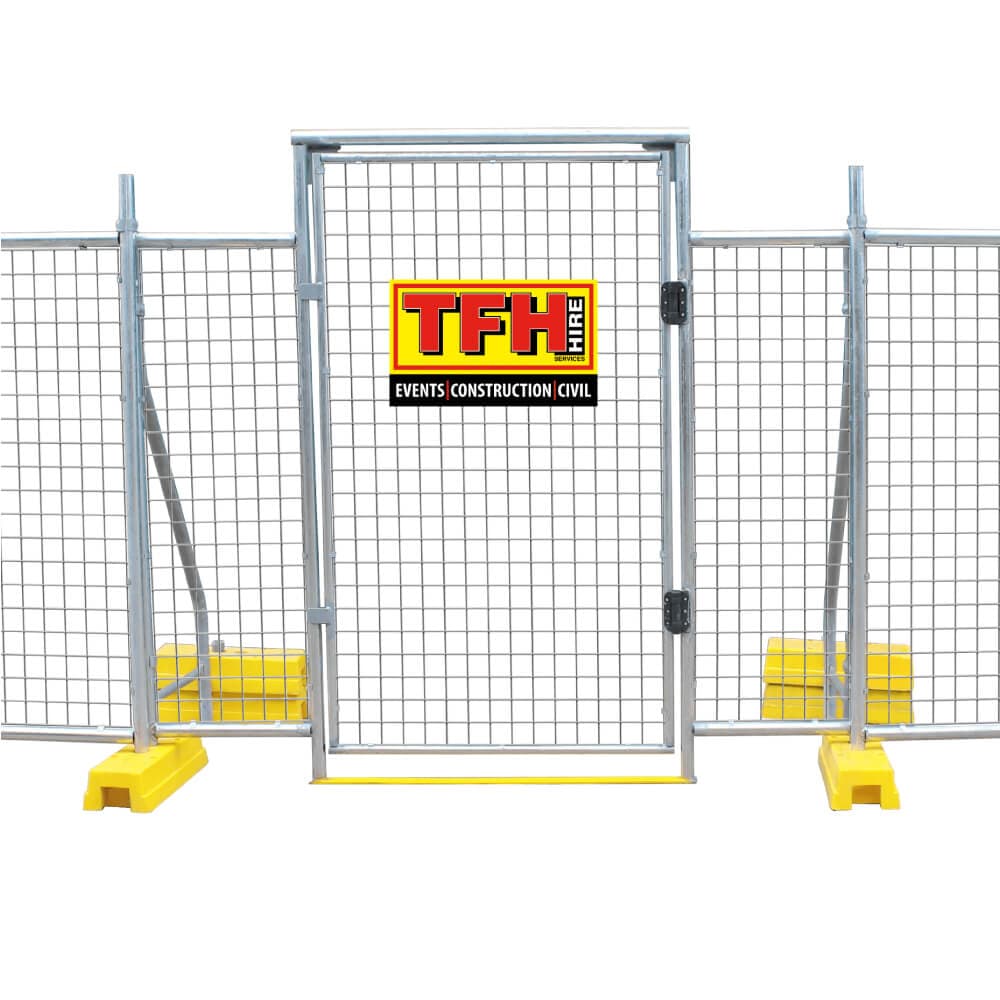Temporary Personnel Gate - Self Closing Mesh